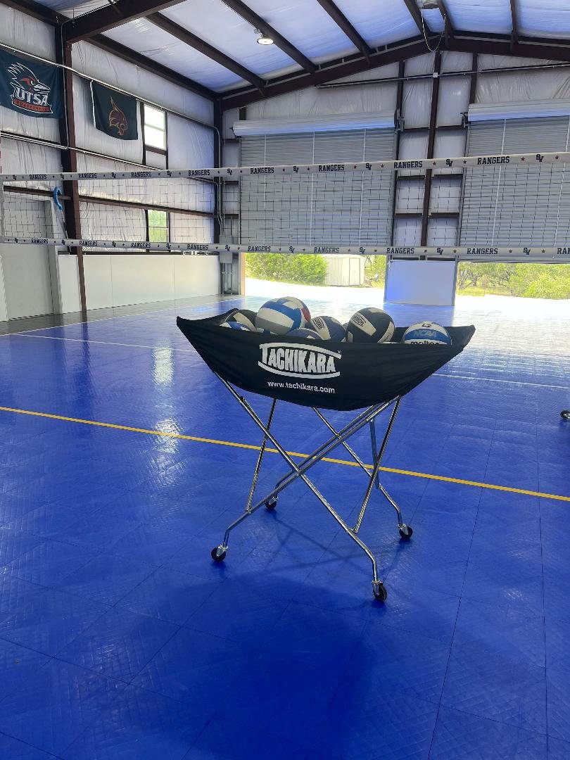 Indoor court ready for a group event