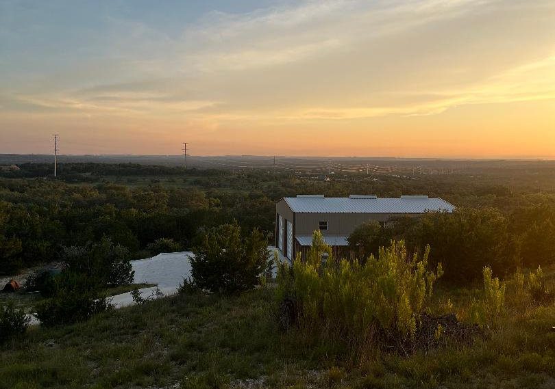 Sunset over the Texas Hill Country near Bulverde